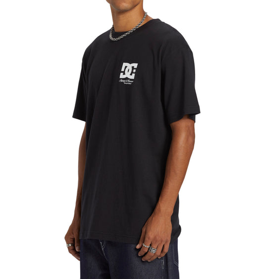 DC Men's Twisted Short Sleeves T-shirt Black ADYZT05410_KVJ0