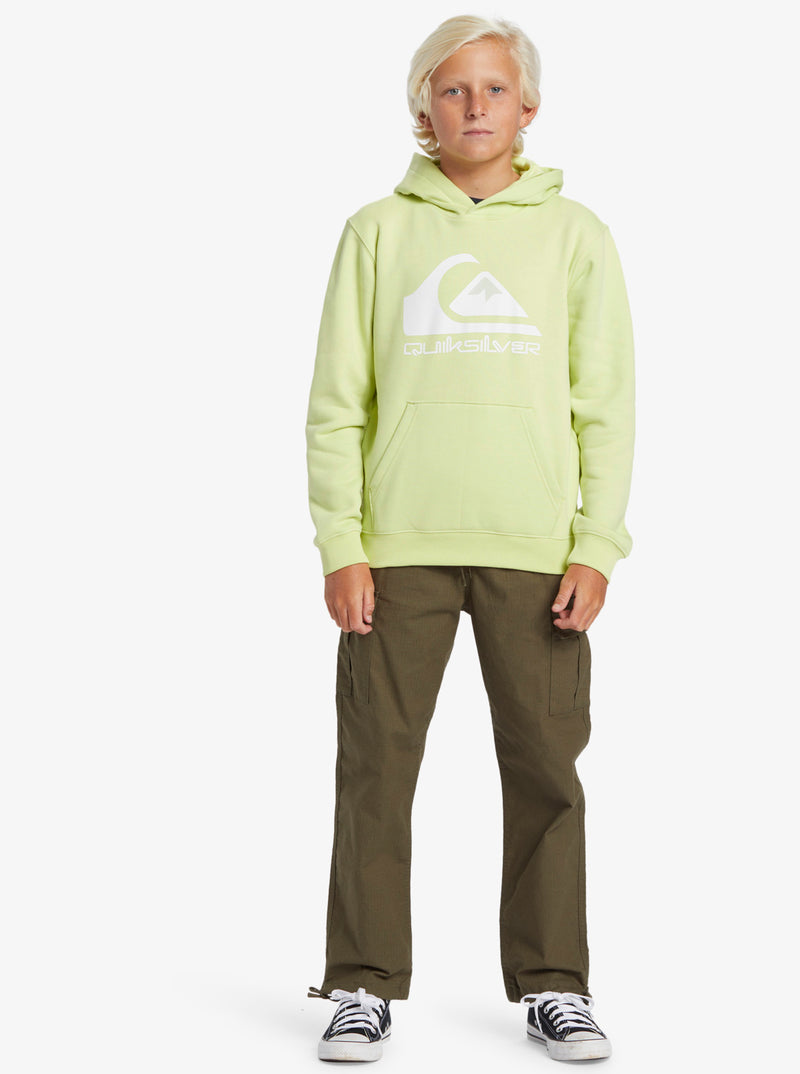 Load image into Gallery viewer, Quiksilver Kids&#39; Big Logo Pullover Hoodie Shadow Lime AQBFT03099_GCQ0
