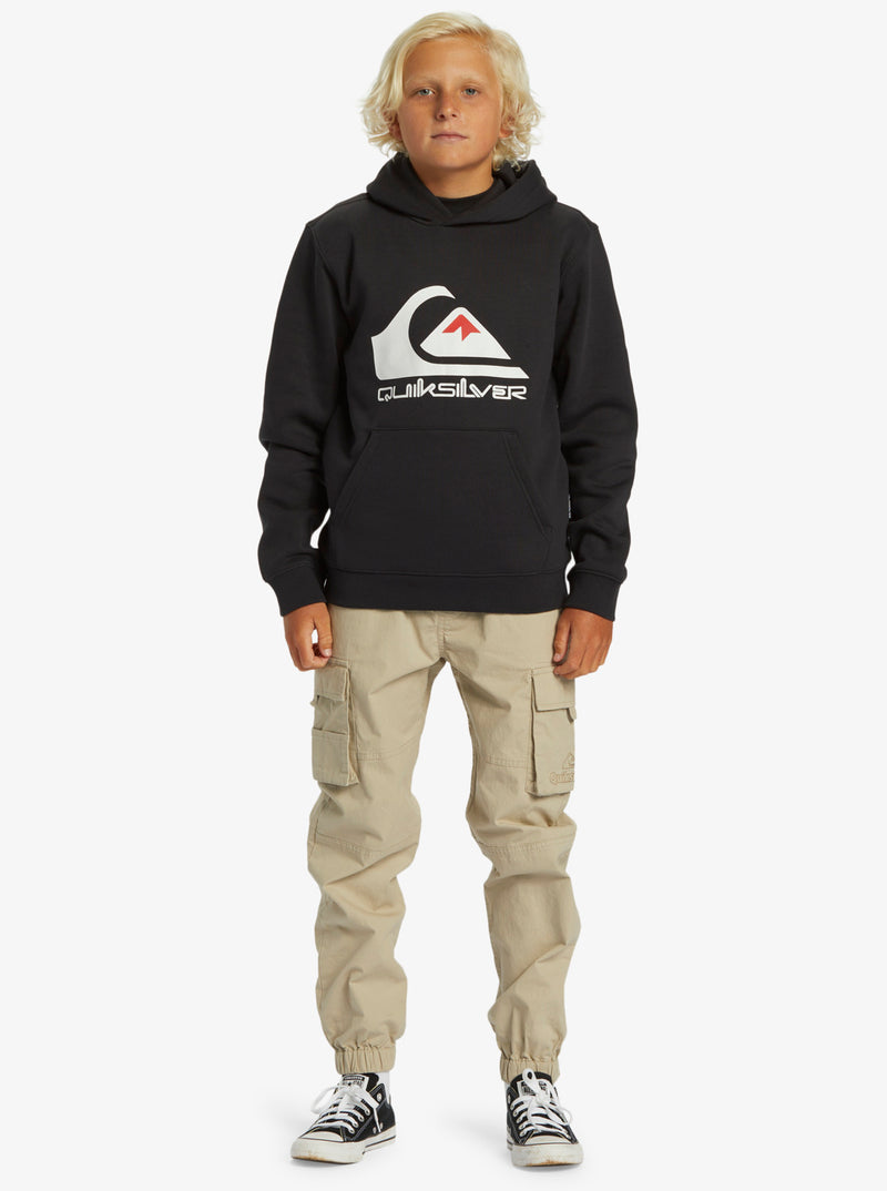 Load image into Gallery viewer, Quiksilver Kids&#39; Big Logo Pullover Hoodie Black AQBFT03099_KVJ0
