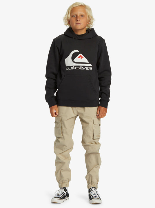 Quiksilver Kids' Big Logo Pullover Hoodie Black AQBFT03099_KVJ0