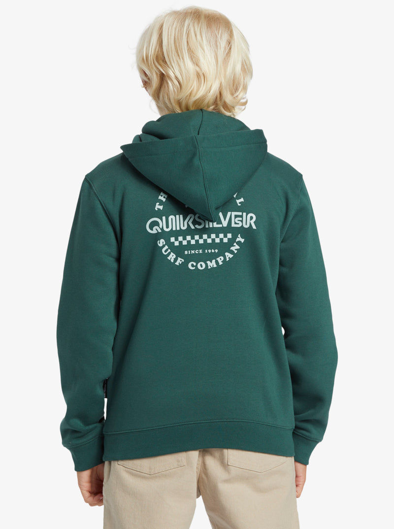 Load image into Gallery viewer, Quiksilver Kids&#39; Graphic Zip-Up Hoodie Forest AQBFT03109_GRT0
