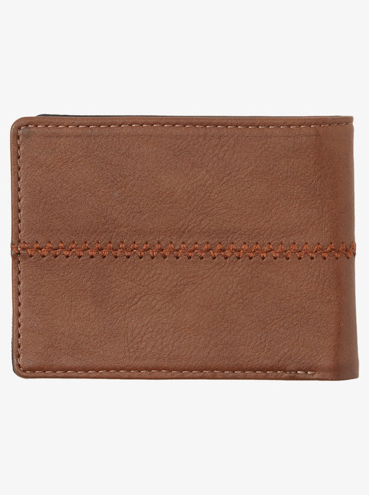 Quiksilver Men's Stichy 3 Tri-Fold Wallet Chocolate Brown AQYAA03242-CSD0