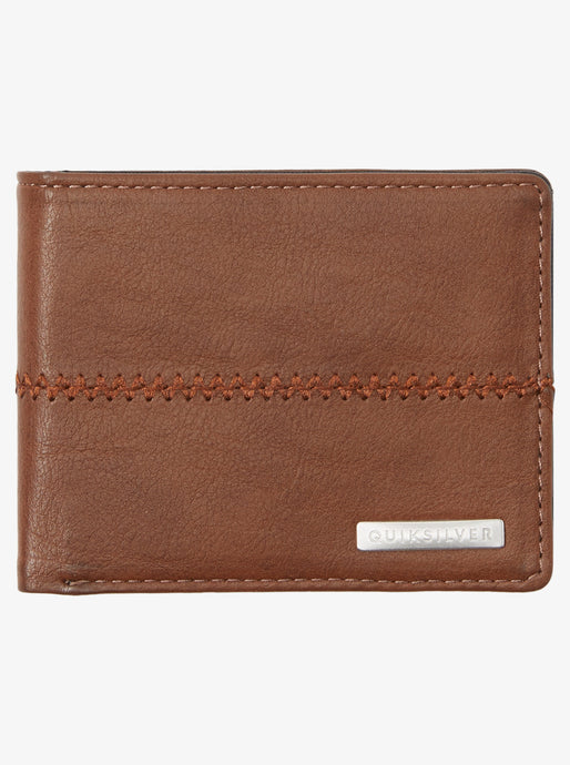 Quiksilver Men's Stichy 3 Tri-Fold Wallet Chocolate Brown AQYAA03242-CSD0