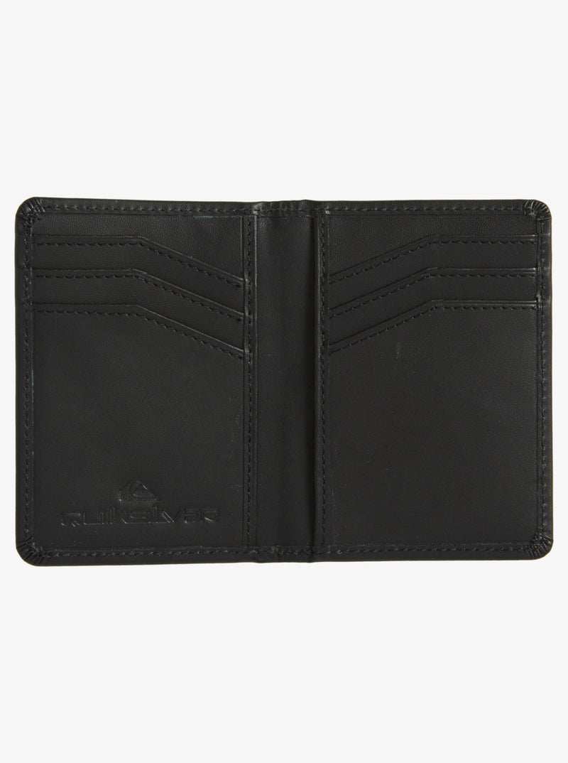 Load image into Gallery viewer, Quiksilver Men&#39;s Mack Cardy Bi-Fold Wallet Black AQYAA03408-KVJ0
