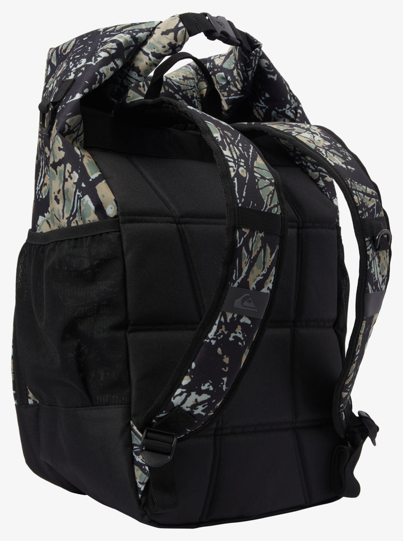 Load image into Gallery viewer, Quiksilver Unisex Sea Stash Voyager Roll Top Surf Backpack Woodland Abstract Sea Spray AQYBP03171_GLW6
