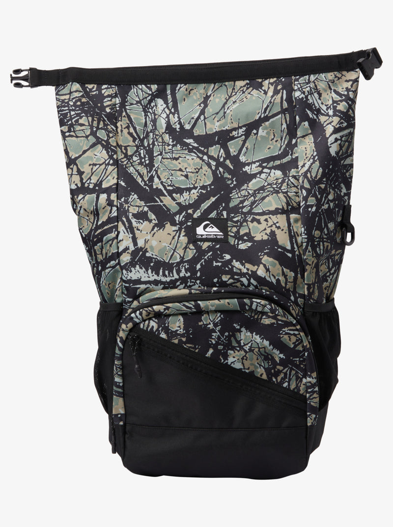 Load image into Gallery viewer, Quiksilver Unisex Sea Stash Voyager Roll Top Surf Backpack Woodland Abstract Sea Spray AQYBP03171_GLW6
