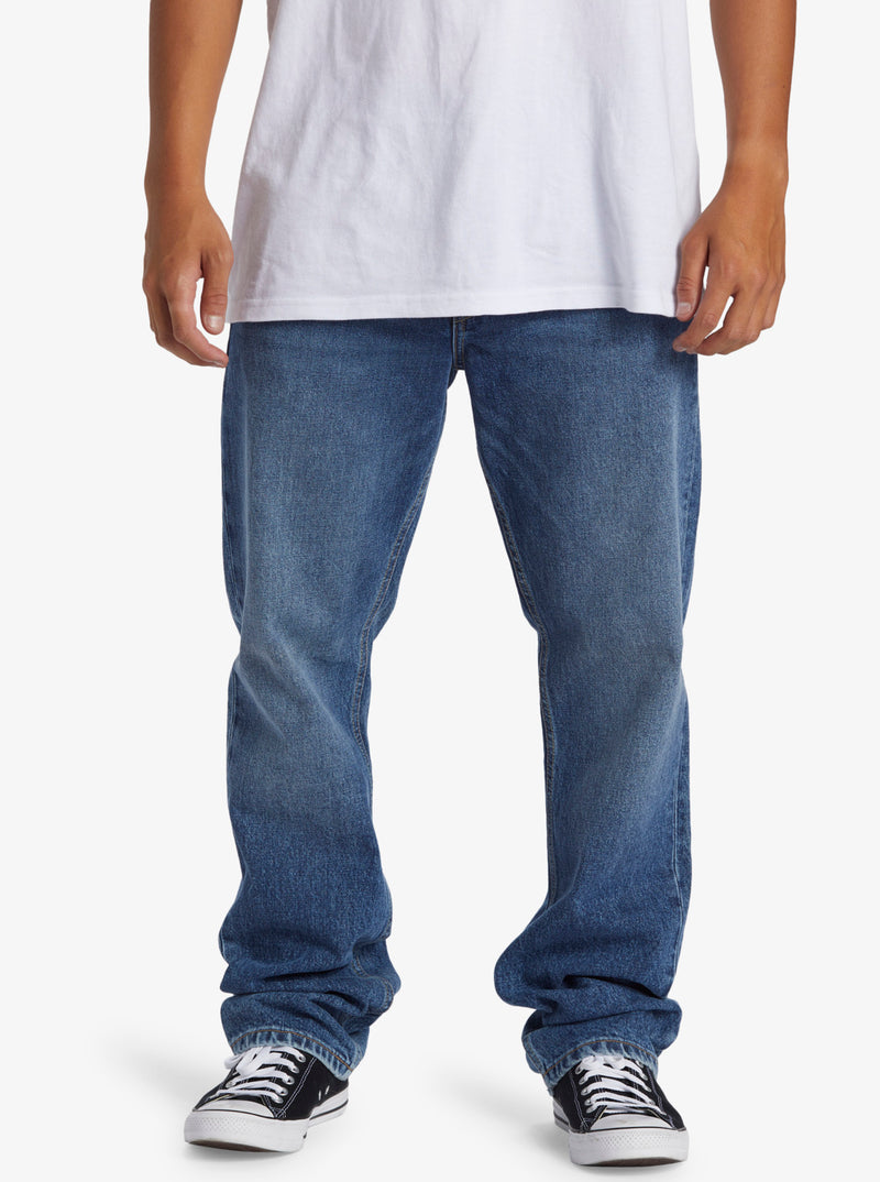 Load image into Gallery viewer, Quiksilver Men&#39;s Modern Wave Straight Fit Jeans Aged AQYDP03013_BJQW
