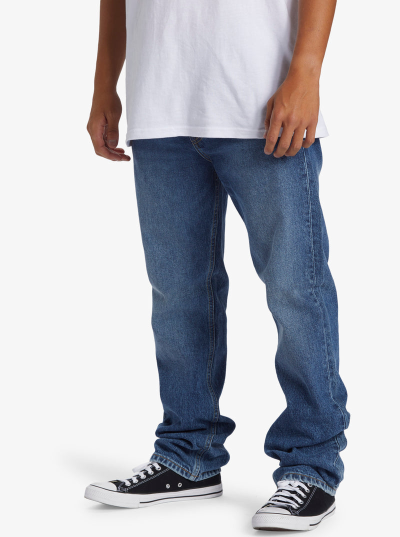 Load image into Gallery viewer, Quiksilver Men&#39;s Modern Wave Straight Fit Jeans Aged AQYDP03013_BJQW
