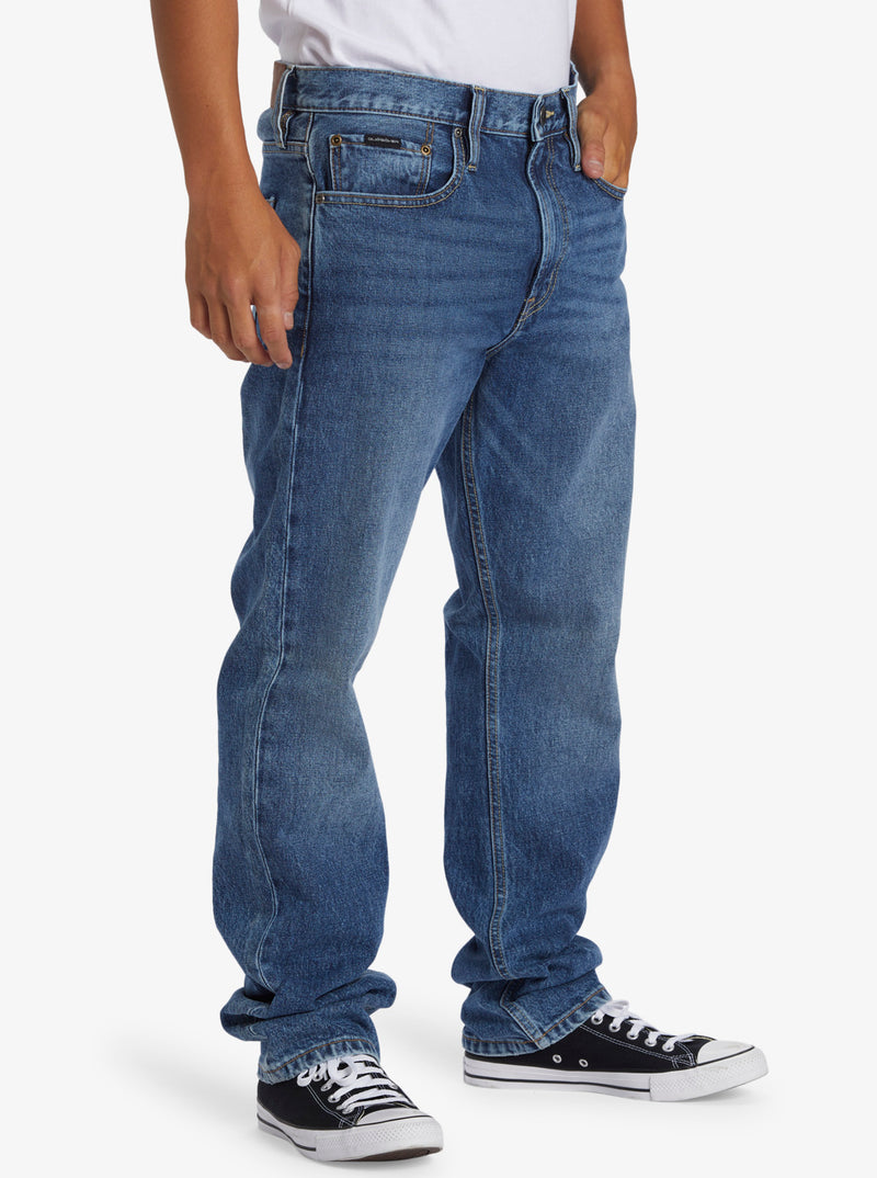 Load image into Gallery viewer, Quiksilver Men&#39;s Modern Wave Straight Fit Jeans Aged AQYDP03013_BJQW
