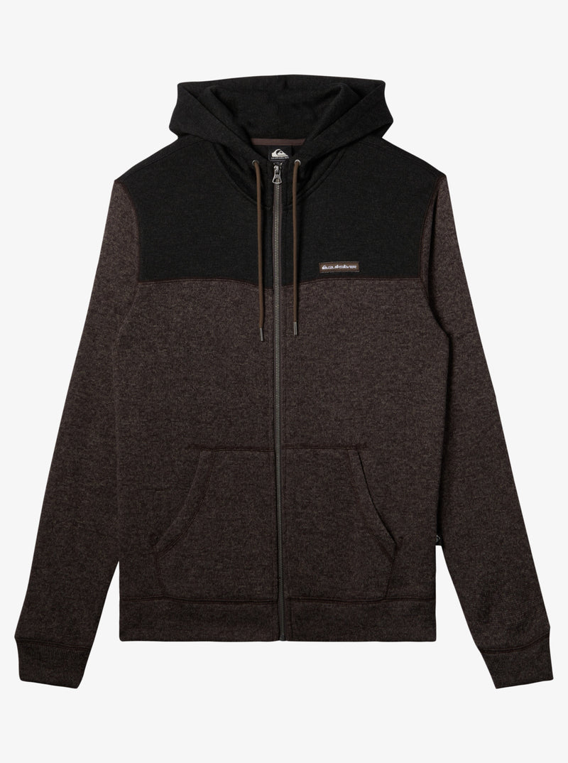 Load image into Gallery viewer, Quiksilver Men&#39;s Keller Block Zip-Up Hoodie Canteen Heather AQYFT03339-CQPH
