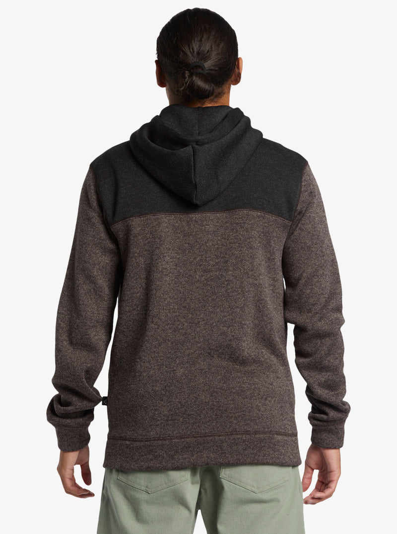 Load image into Gallery viewer, Quiksilver Men&#39;s Keller Block Zip-Up Hoodie Canteen Heather AQYFT03339-CQPH
