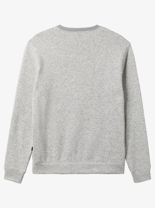 Quiksilver Men's Keller Pullover Sweatshirt Light Grey Heather AQYFT03341-SJSH