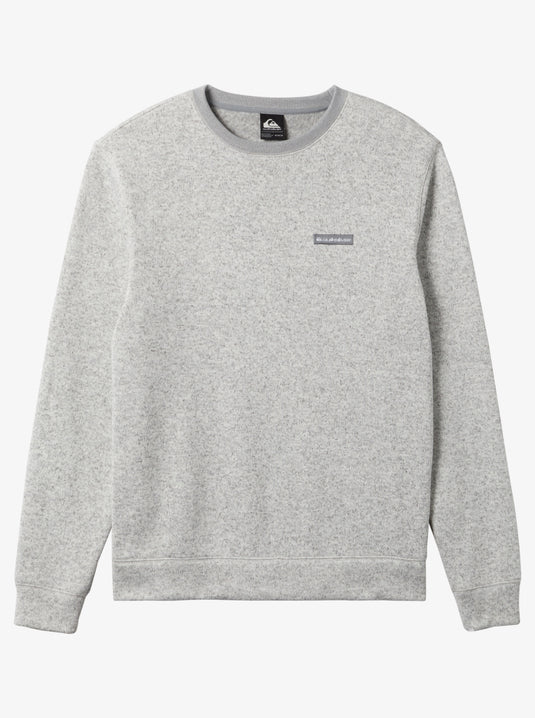 Quiksilver Men's Keller Pullover Sweatshirt Light Grey Heather AQYFT03341-SJSH