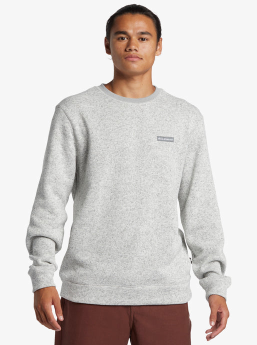 Quiksilver Men's Keller Pullover Sweatshirt Light Grey Heather AQYFT03341-SJSH