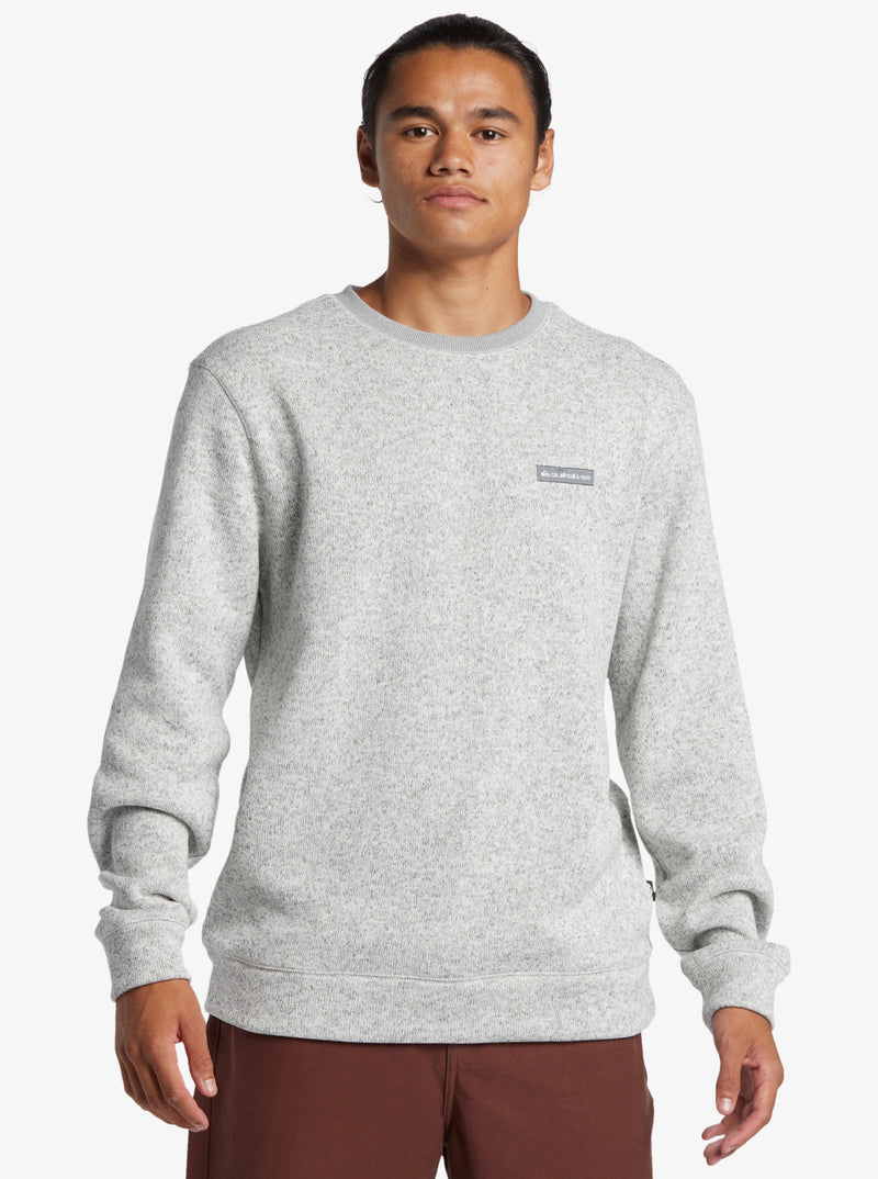 Load image into Gallery viewer, Quiksilver Men&#39;s Keller Pullover Sweatshirt Light Grey Heather AQYFT03341-SJSH
