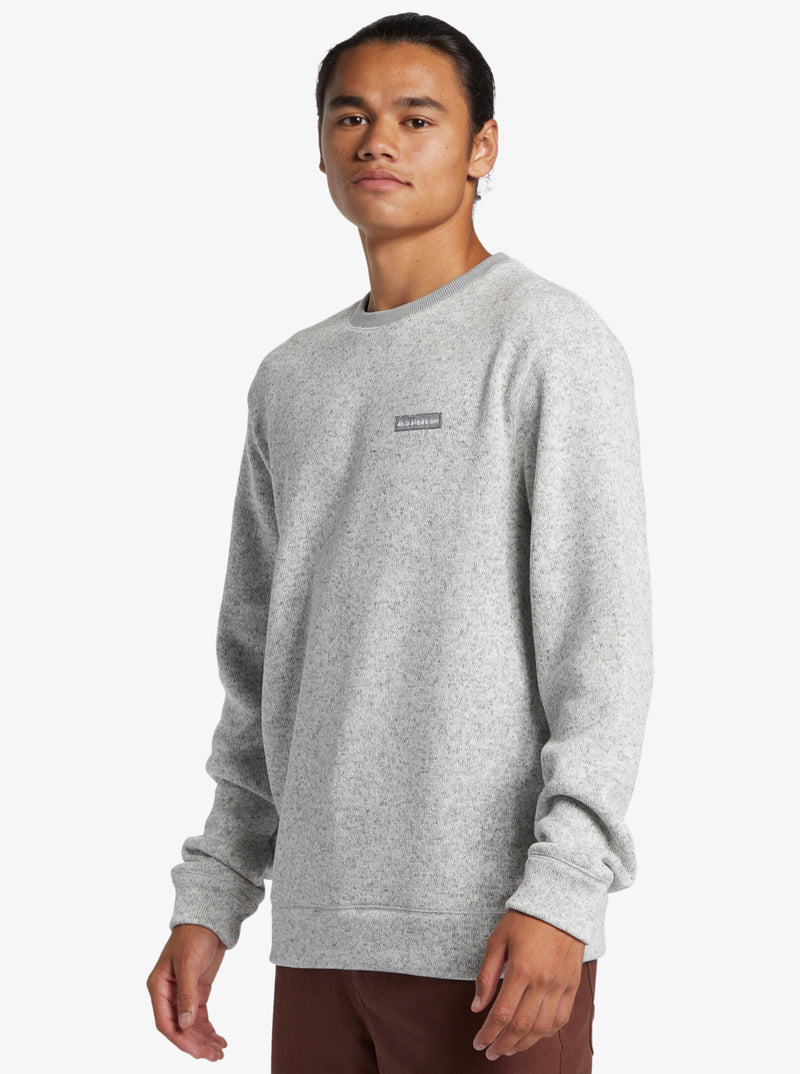 Load image into Gallery viewer, Quiksilver Men&#39;s Keller Pullover Sweatshirt Light Grey Heather AQYFT03341-SJSH
