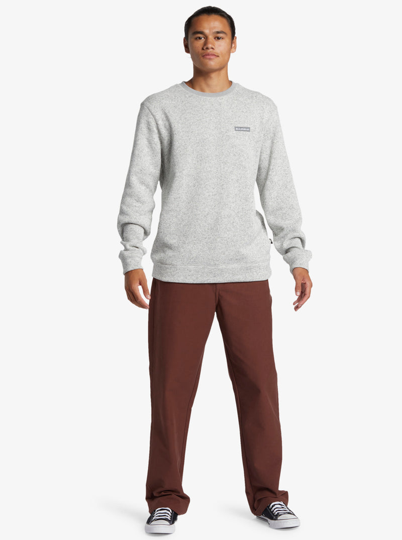 Load image into Gallery viewer, Quiksilver Men&#39;s Keller Pullover Sweatshirt Light Grey Heather AQYFT03341-SJSH
