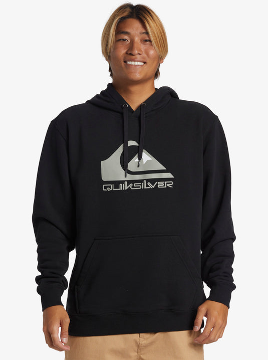 Quiksilver Men's Big Logo Pullover Hoodie Black AQYFT03356-KVJ0