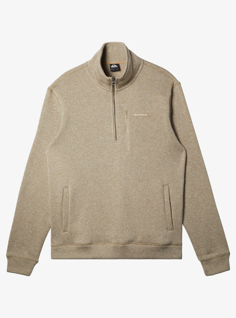 Load image into Gallery viewer, Quiksilver Men&#39;s Keller Quarter Zip Sweatshirt Twill Heather AQYFT03390_TKAH
