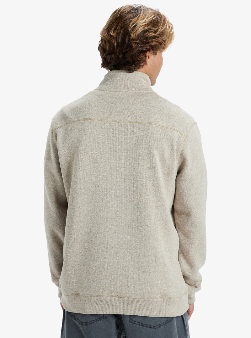 Load image into Gallery viewer, Quiksilver Men&#39;s Keller Quarter Zip Sweatshirt Twill Heather AQYFT03390_TKAH
