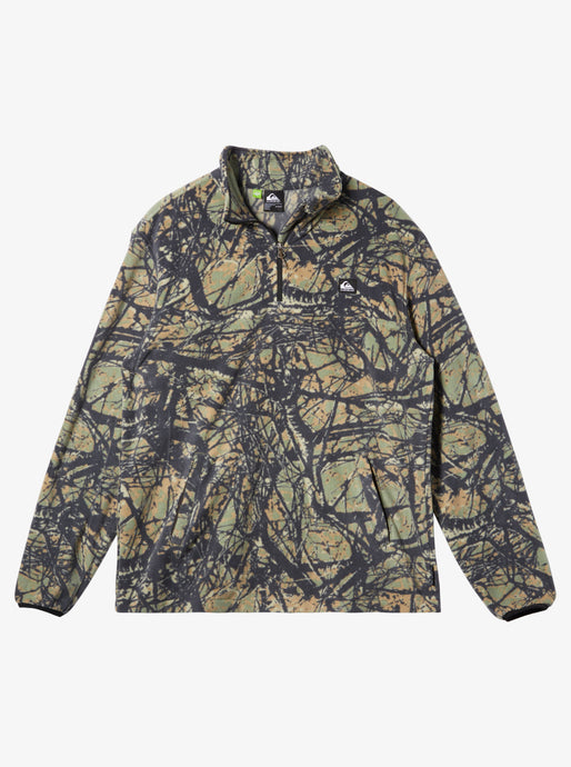 Quksilver Men's Surf Days Polar Fleece Half Zip Pullover Camo AQYFT03397_CQY8