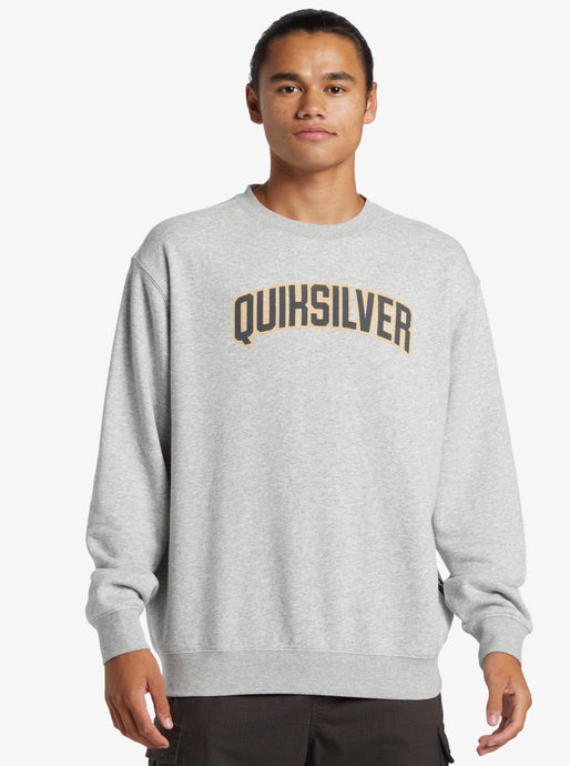 Quiksiver Men's Graphic Pullover Sweatshirt Light Grey Heather AQYFT03398-SJSH