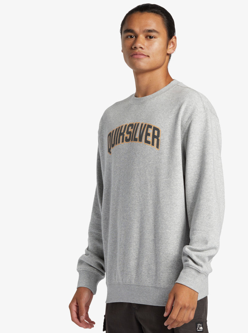 Load image into Gallery viewer, Quiksiver Men&#39;s Graphic Pullover Sweatshirt Light Grey Heather AQYFT03398-SJSH
