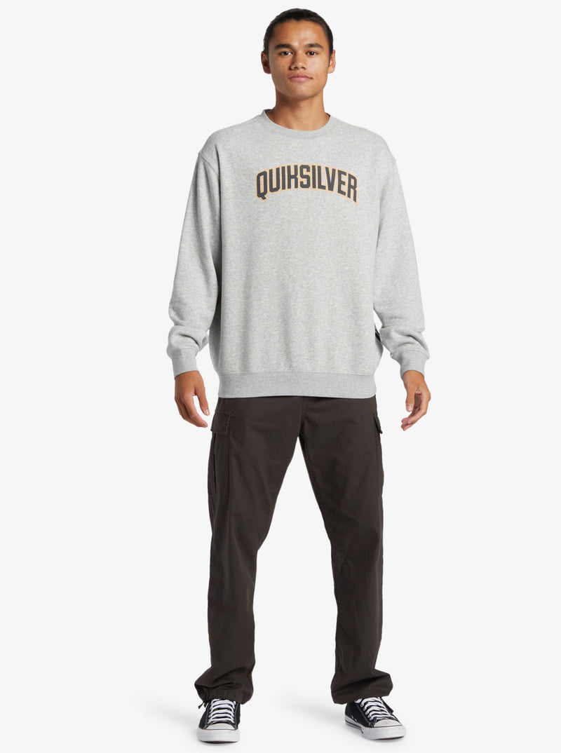 Load image into Gallery viewer, Quiksiver Men&#39;s Graphic Pullover Sweatshirt Light Grey Heather AQYFT03398-SJSH
