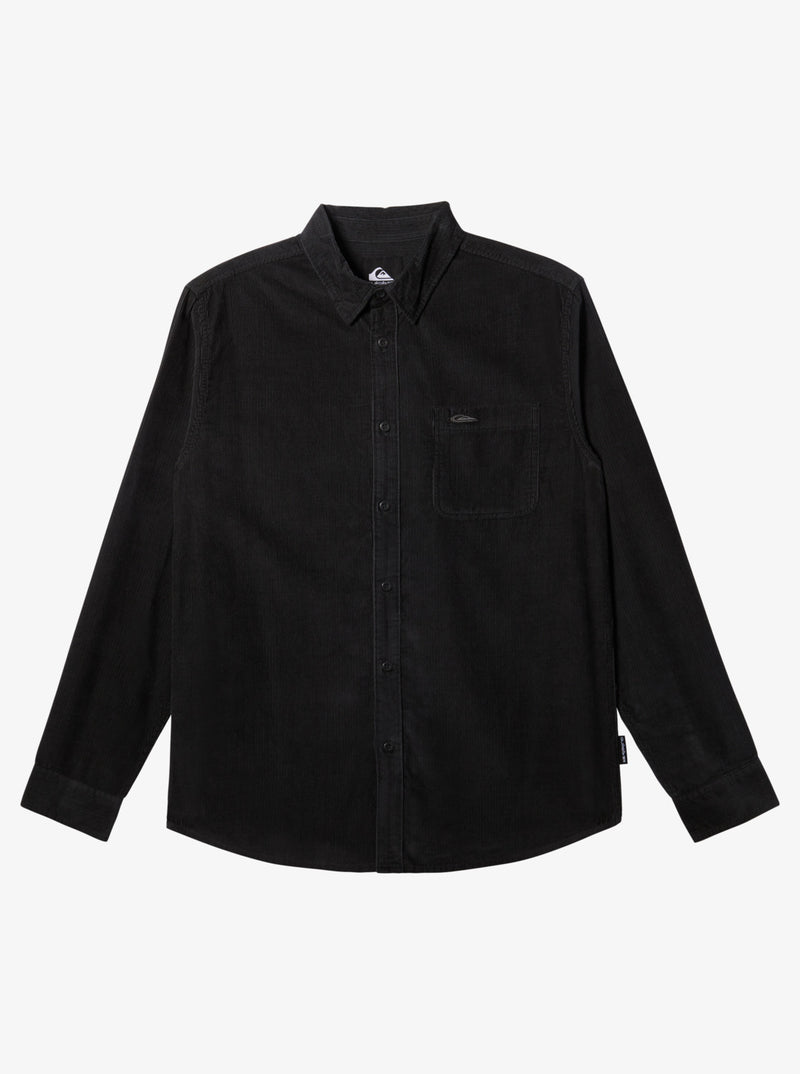 Load image into Gallery viewer, Quiksilver Men&#39;s Smoke Trail Corduroy Shirt Tarmac Smoke AQYWT03359-KVJ0
