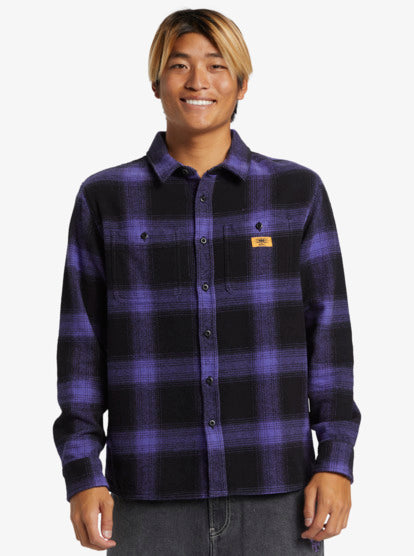 Load image into Gallery viewer, Quiksilver Men&#39;s Mercury Flannel Shirt Corsucan Blue AQYWT03366_PNA1
