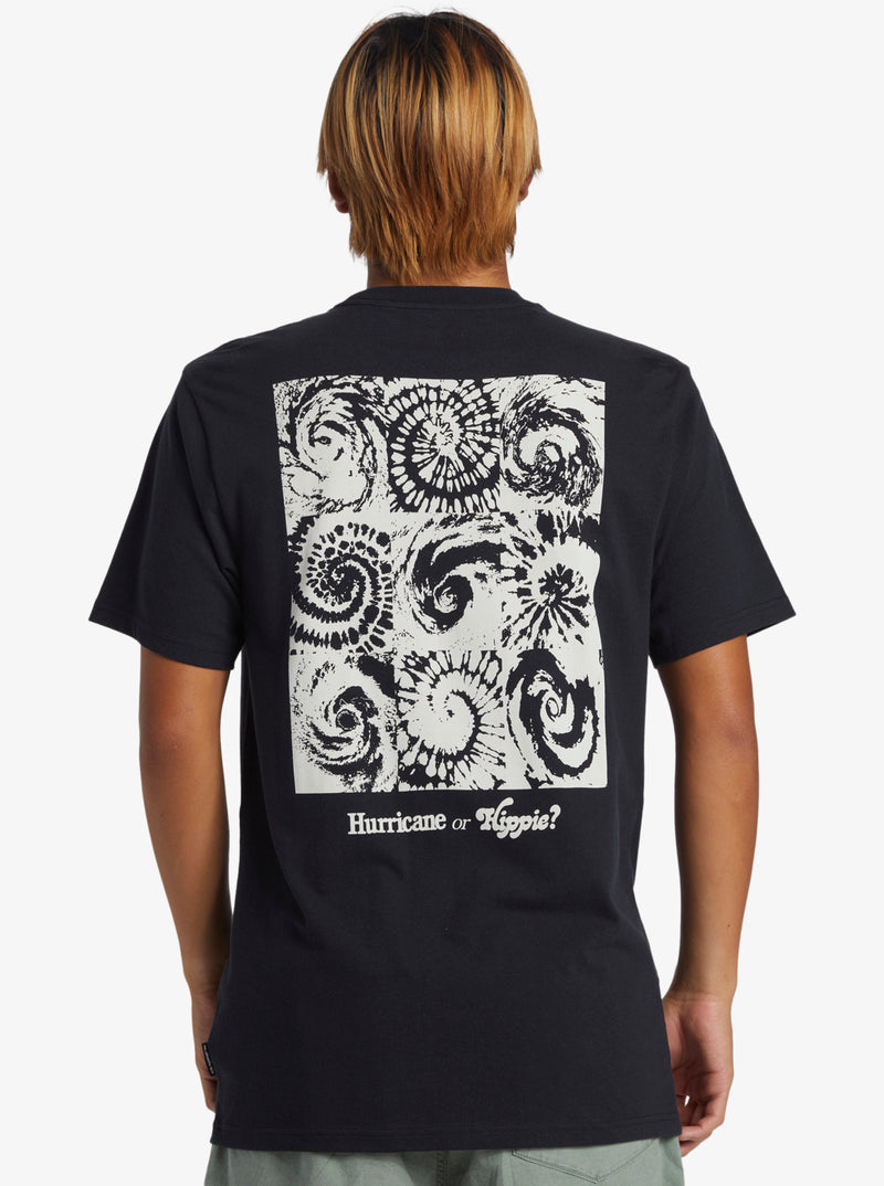 Load image into Gallery viewer, Quiksilver Men&#39;s Hurricane Or Hippie T-Shirt Black AQYZT09540-KVJ0
