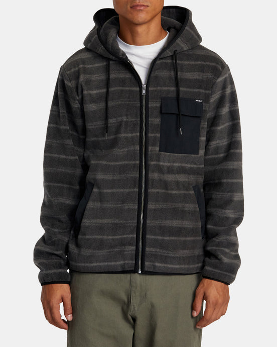 RVCA Men's Hawthorne Zip Up Sherpa Fleece Multi AVYFT00281_MUL