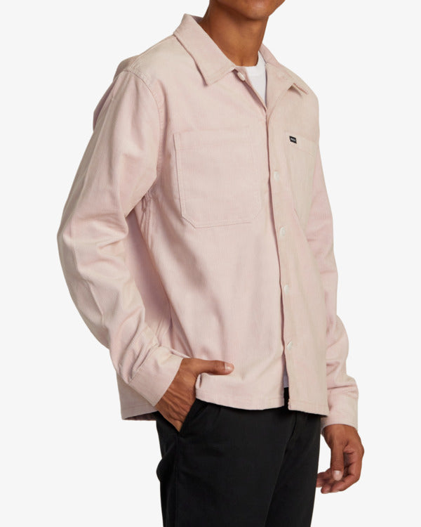 Load image into Gallery viewer, RVCA Men&#39;s Americana Corduroy Overshirt Pale Mauve AVYJK00196-PAL
