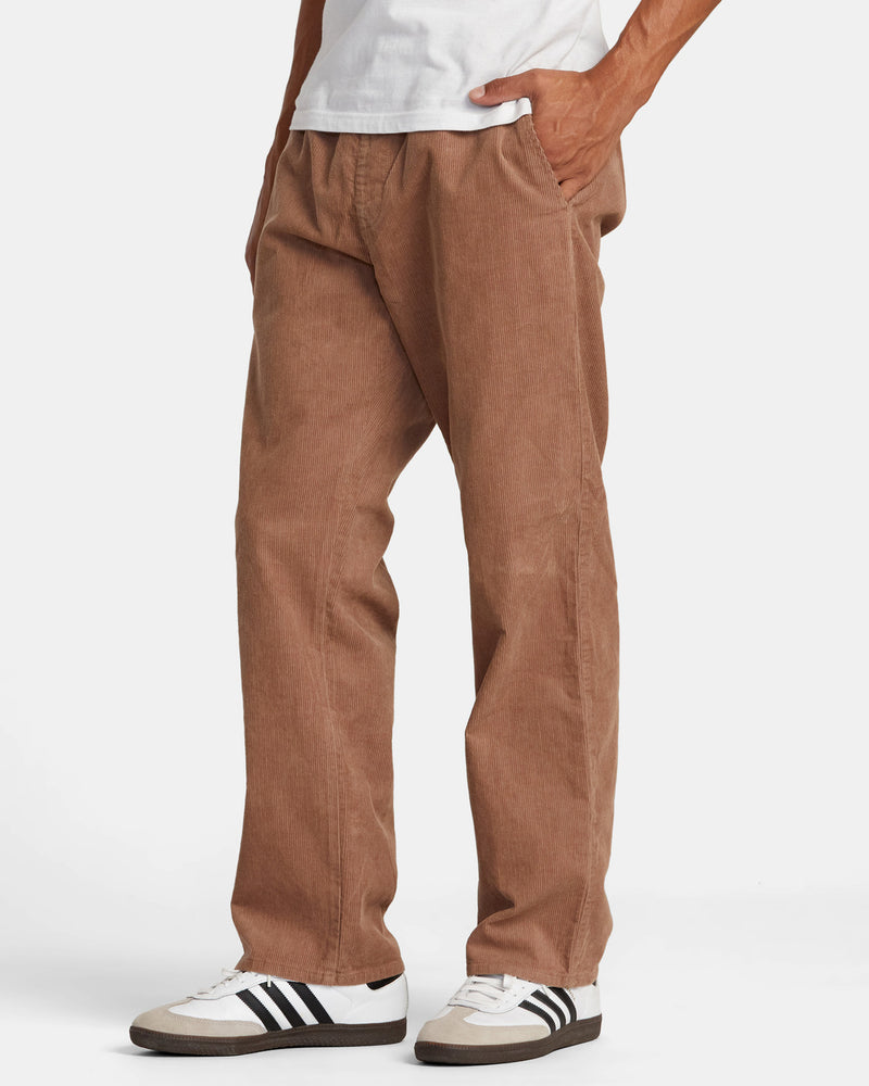 Load image into Gallery viewer, RVCA Men&#39;s Americana Elastic Corduroy Pants Sonora Brown AVYNP00155-CME0
