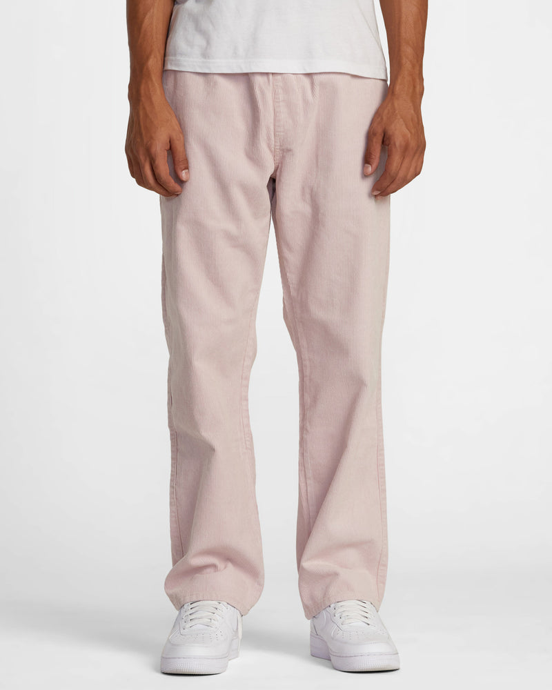 Load image into Gallery viewer, RVCA Men&#39;s Americana Elastic Corduroy Pants Pale Mauve AVYNP00155-PAL
