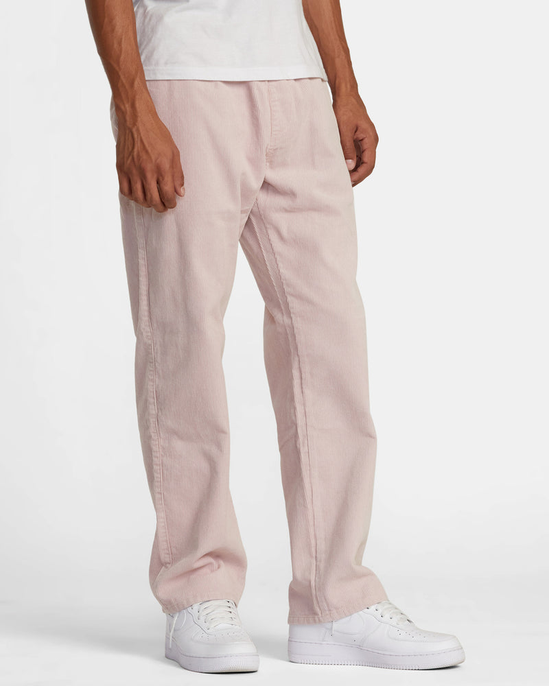 Load image into Gallery viewer, RVCA Men&#39;s Americana Elastic Corduroy Pants Pale Mauve AVYNP00155-PAL
