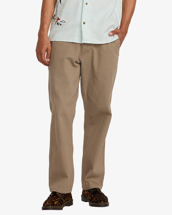 RVCA Men's Americana Chino Pants Coyote AVYNP00227-CYT