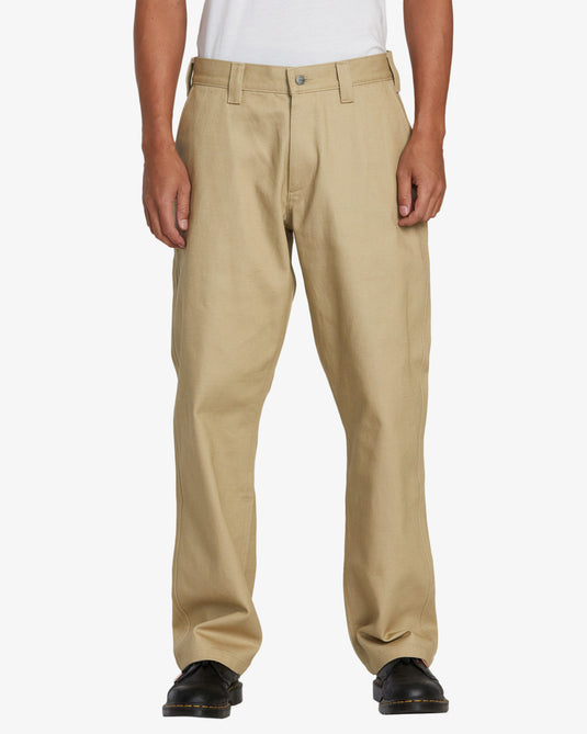 RVCA Men's Americana Chino Pants Khaki AVYNP00227-KHA