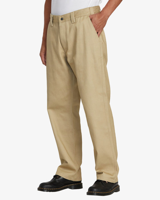 RVCA Men's Americana Chino Pants Khaki AVYNP00227-KHA