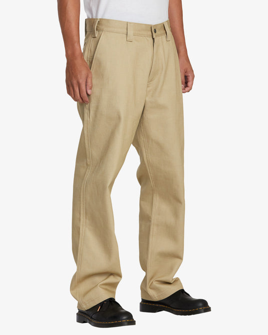 RVCA Men's Americana Chino Pants Khaki AVYNP00227-KHA