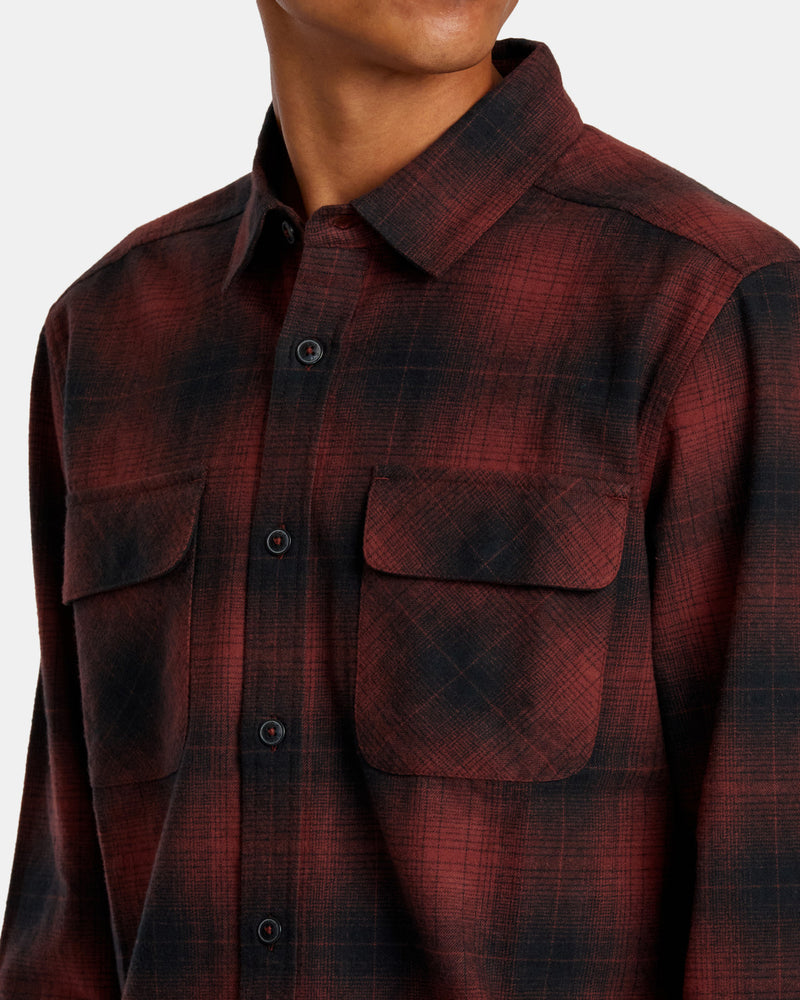 Load image into Gallery viewer, RVCA Men&#39;s Dayshift Flannel Shirt Red Earth AVYWT00505-RDE
