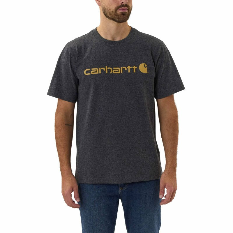 Load image into Gallery viewer, Carhartt Men&#39;s Logo Graphic T-shirt Carbon Heather 103361-CRH
