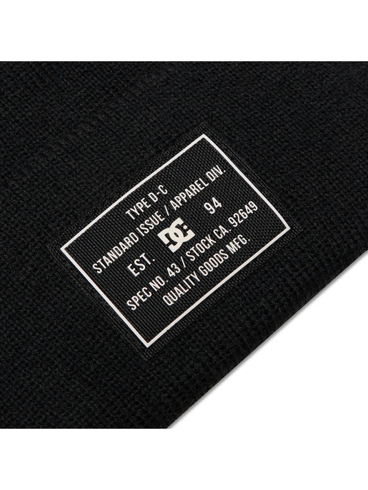 DC Men's Label Beanie Black ADJHA03014-KVJ0