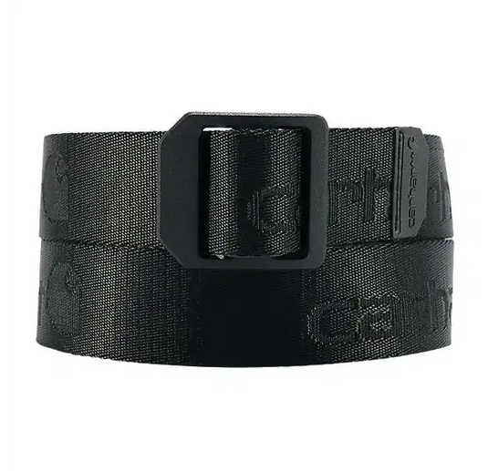 Carhartt Men's Nylon Webbing Ladder Lock Belt Black A0005768-BLK