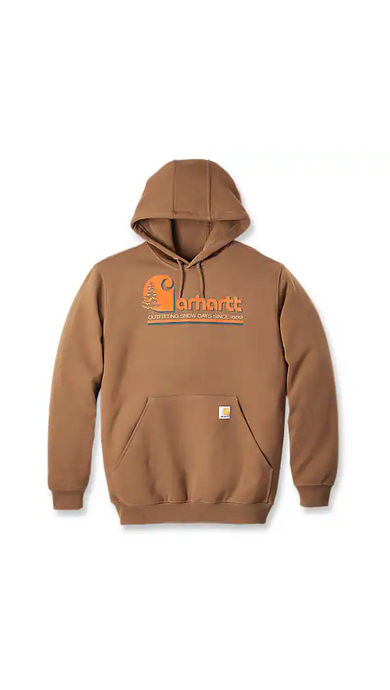 Carhartt Men's Loose Fit Midweight Graphic Hoodie Brown 106498-BRN