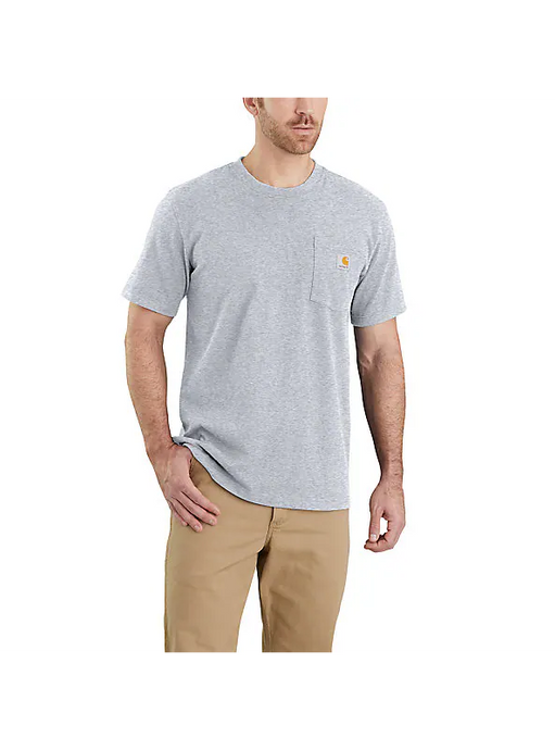 Carhartt Men's Relaxed Fit Heavyweight T-Shirt Heather Gray 103296-034