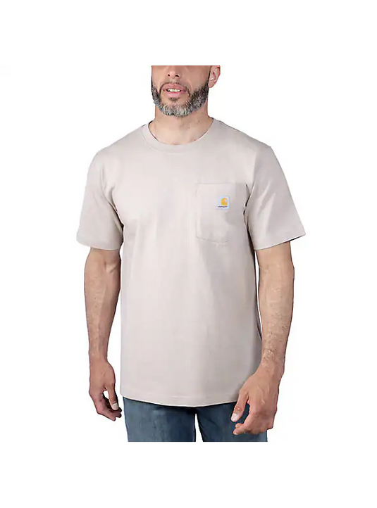 Carhartt Men's Relaxed Fit Heavyweight T-Shirt Heather Mink 103296-V61