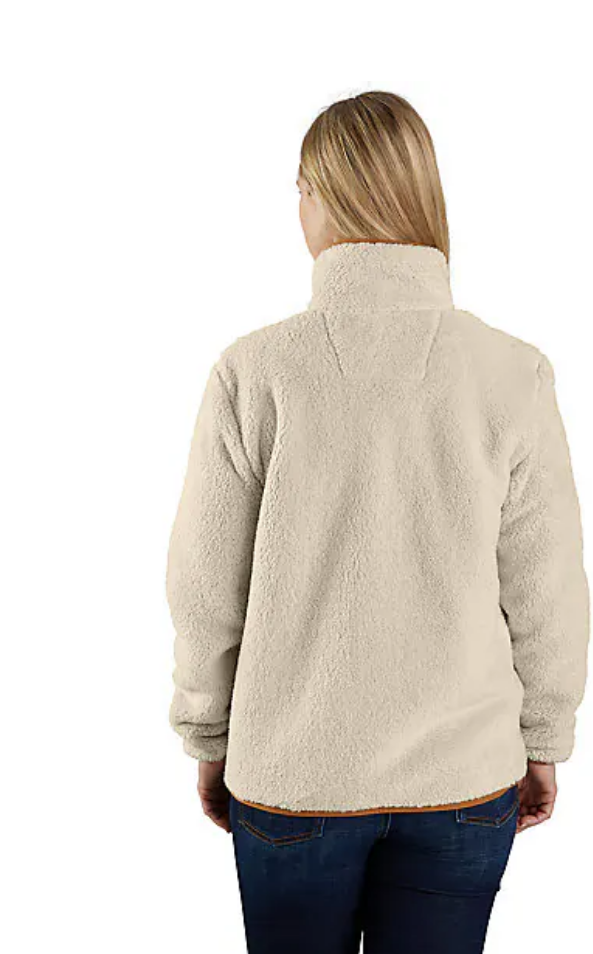 Load image into Gallery viewer, Carhartt Women&#39;s Loose Fit Fleece Pullover Sweatshirt Oat Milk 106470-A16
