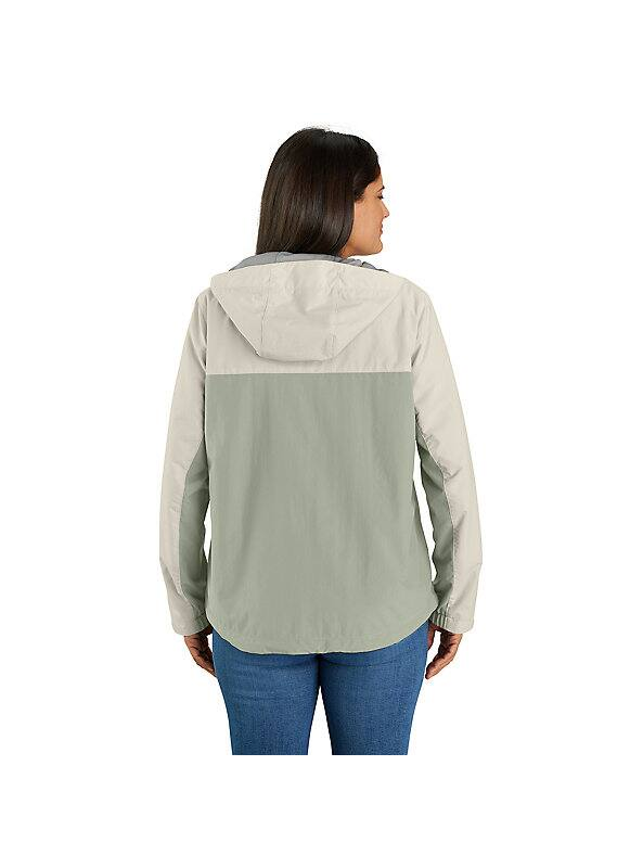 Load image into Gallery viewer, Carhartt Women&#39;s Rain Defender Packable Anorak Lilac Sage/Chalk 105861-GK9
