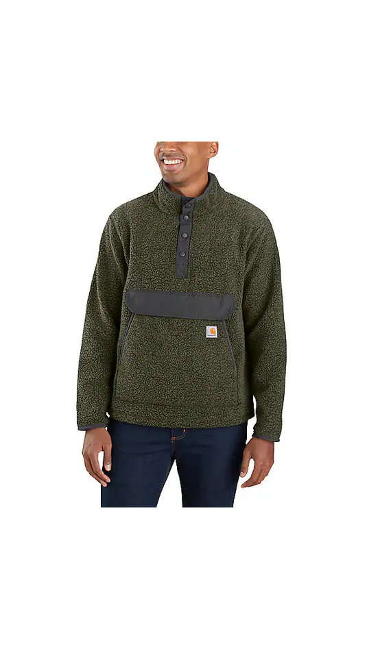 Carhartt Men's Relaxed Fit Fleece Pullover Basil Heather 104991-G73